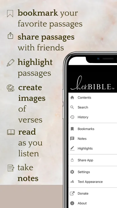 her.BIBLE Women's Audio Bible應用截圖