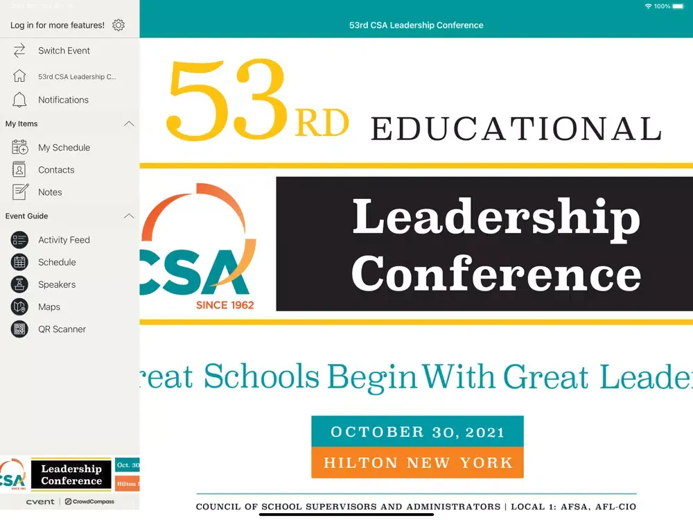 Скриншоты CSA Leadership Conference iPad 