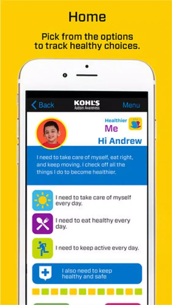 Zrzuty ekranu Healthier Me by Children's Specialized Hospital