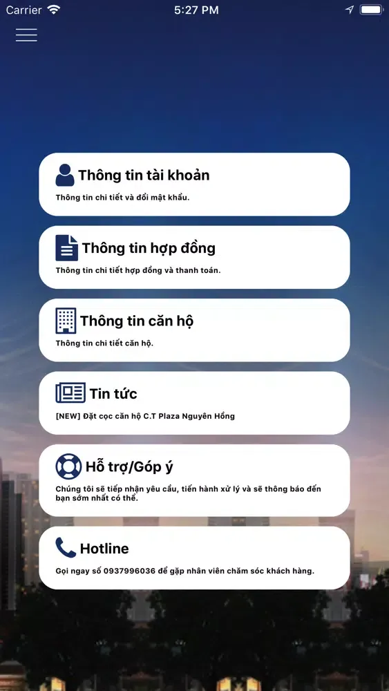 Capturas de tela do CT Plaza Nguyen Hong