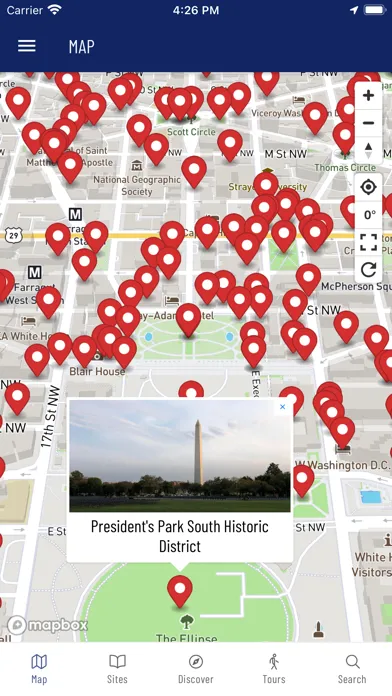 Capturas de pantalla de DC Historic Sites
