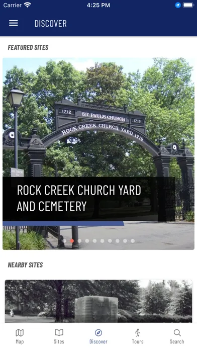 Capturas de pantalla de DC Historic Sites