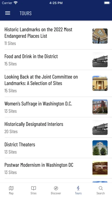 Capturas de pantalla de DC Historic Sites