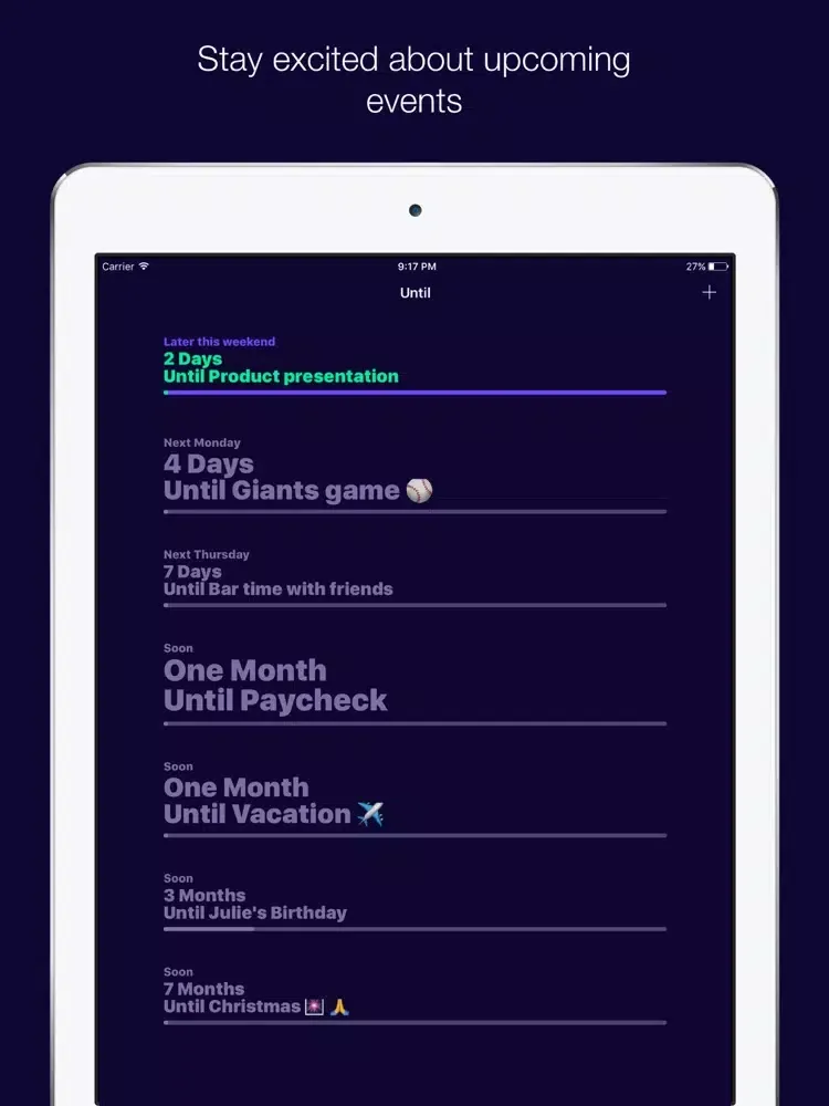 Until by Currently iPad  স্ক্রিনশট