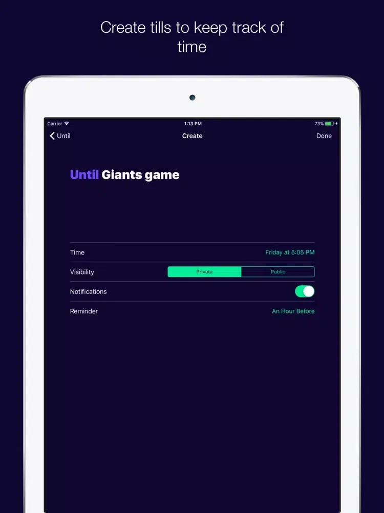 Until by Currently iPad  স্ক্রিনশট