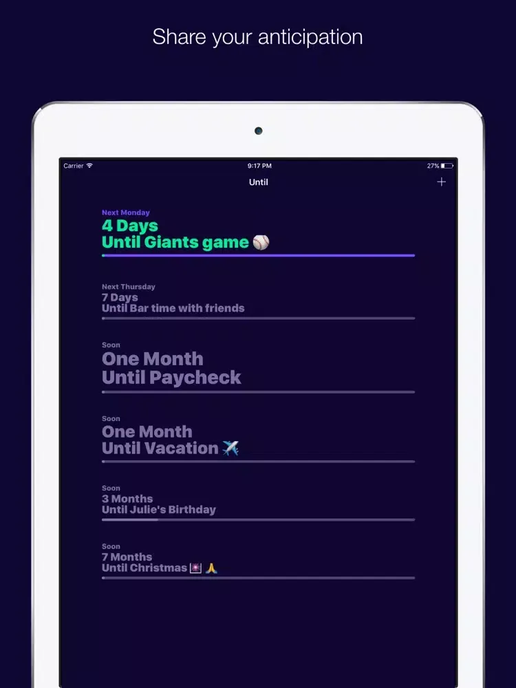 Until by Currently iPad  স্ক্রিনশট