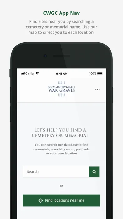 CWGC War Graves Screenshots