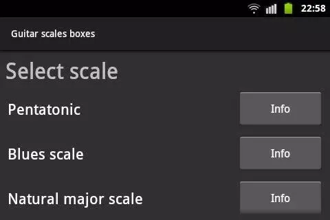 Tangkapan layar Guitar Scales and Boxes