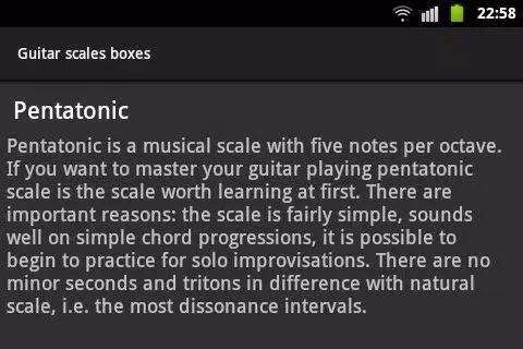 Tangkapan layar Guitar Scales and Boxes