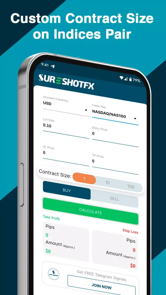 SureShotFX - Pip Calculator স্ক্রিনশট