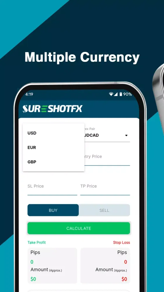 SureShotFX - Pip Calculator স্ক্রিনশট
