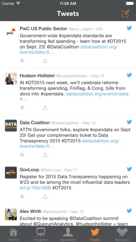 Ảnh chụp màn hình của DataCoalition -- Official Data Coalition and Data Foundation App