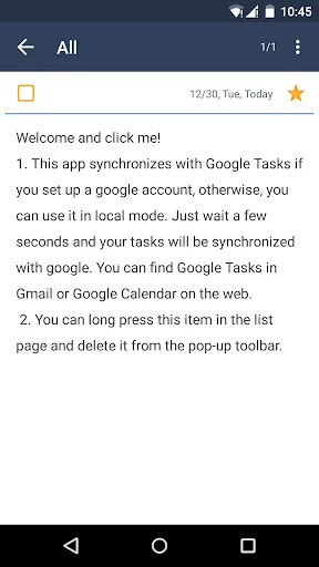 GTasks: Todo List & Task List Screenshots