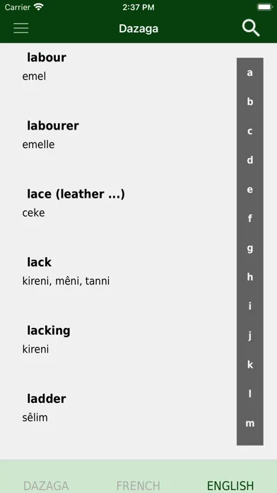 Dazaga dictionary Screenshots