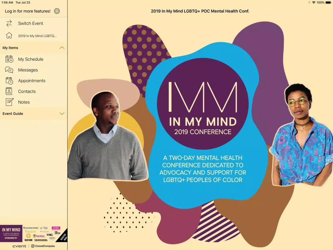 In My Mind LGBTQ+ POC Conf iPad 应用截图