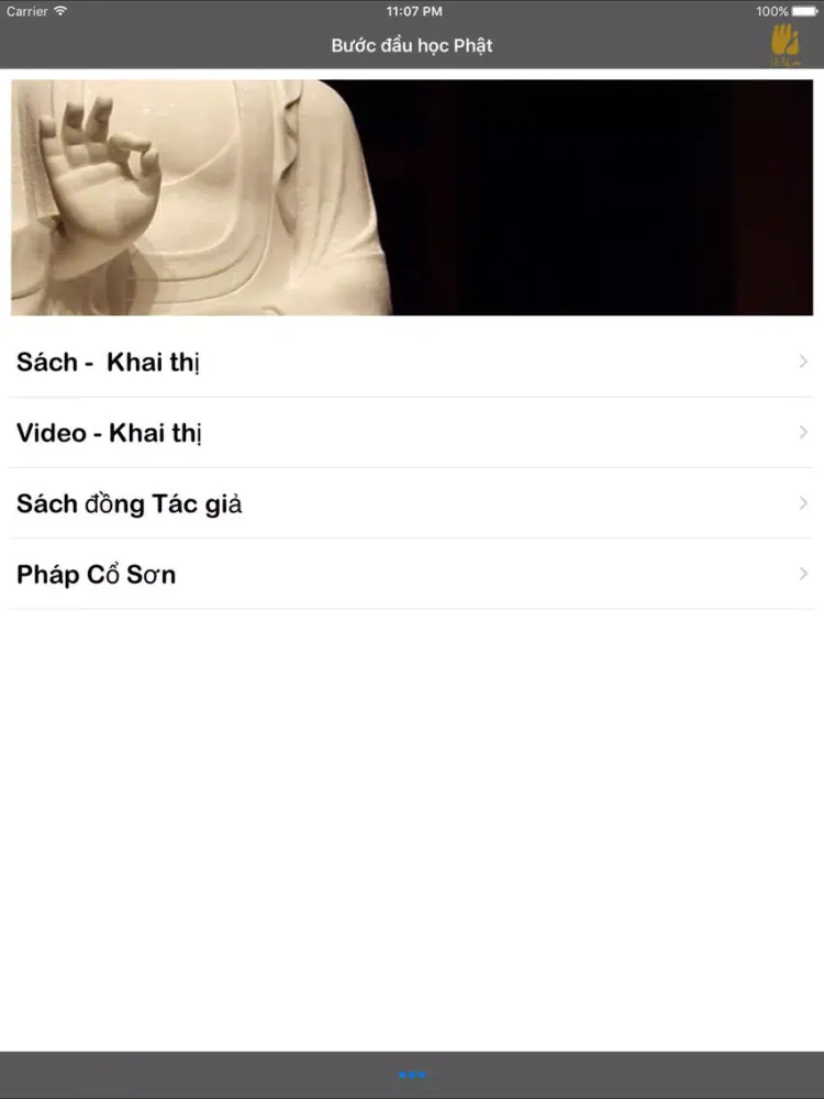 Ảnh chụp màn hình của Bước đầu học Phật iPad 