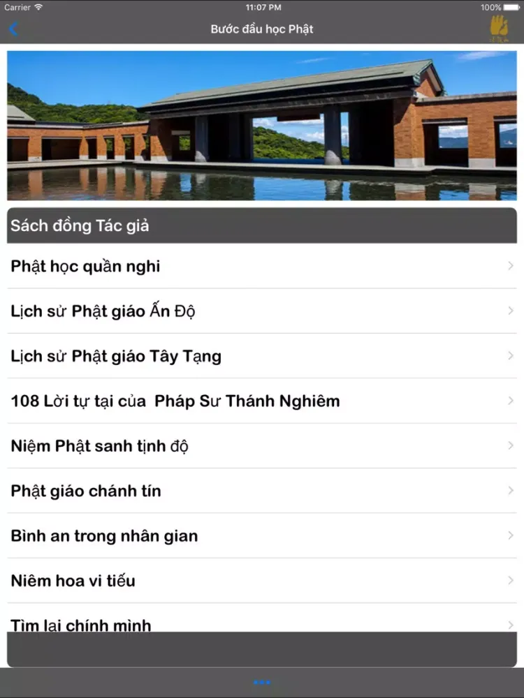 Ảnh chụp màn hình của Bước đầu học Phật iPad 
