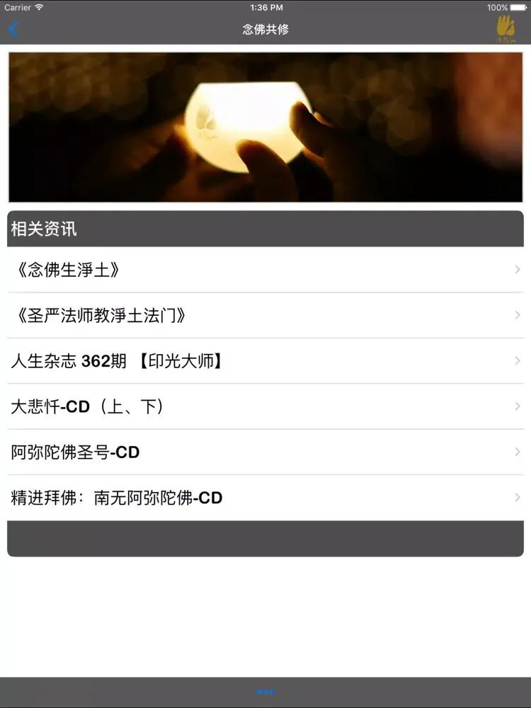 Capturas de tela do 念佛共修－简 iPad 
