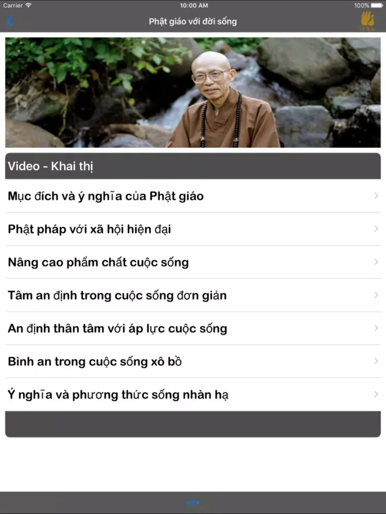 Screenshot di ĐẠO PHẬT Trong Đời Sống iPad 