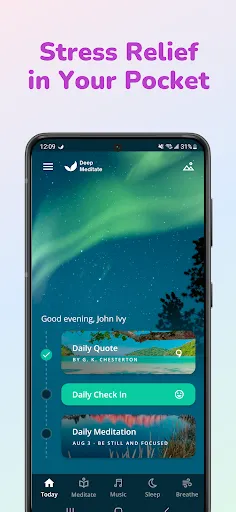 Tangkapan layar Deep Meditate: Relax & Sleep