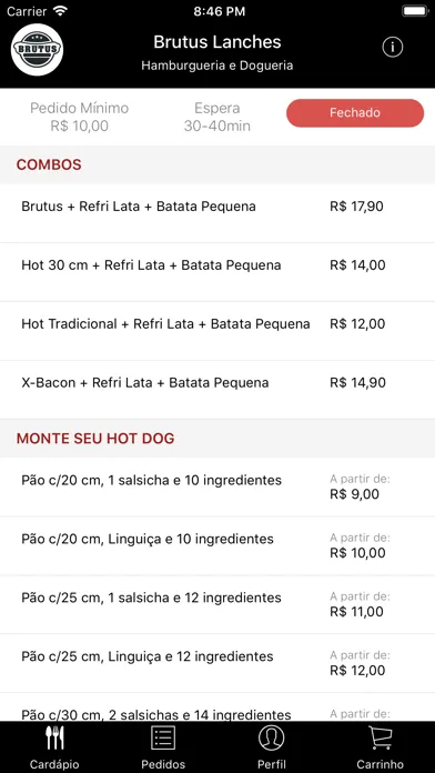 Tangkapan skrin Brutus Lanches