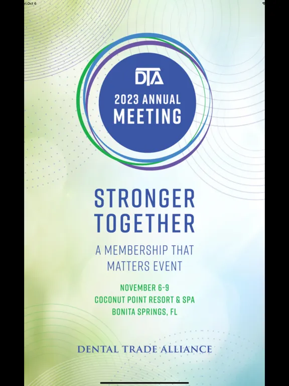 2023 DTA Annual Meeting iPad  Ekran Görüntüleri