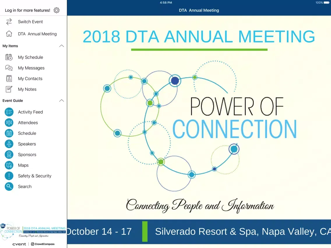 DTA Annual Meeting iPad  স্ক্রিনশট