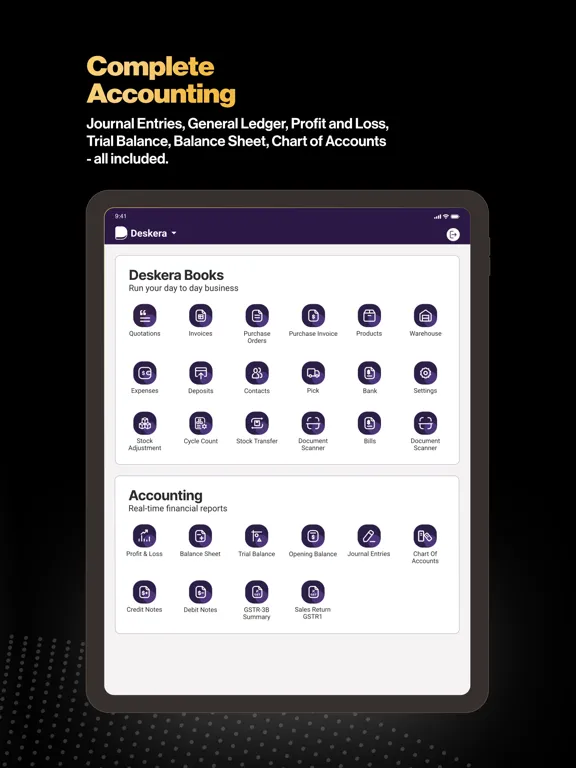 Deskera: Business & Accounting iPad 应用截图