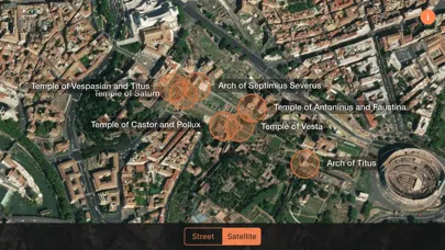 Capturas de tela do Roman Forum Monuments 3D