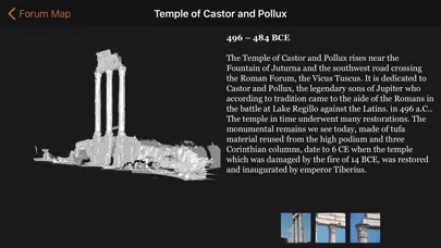 Capturas de tela do Roman Forum Monuments 3D