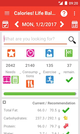 Calorie counter Calories!应用截图