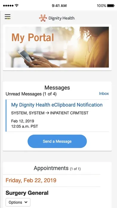 my portal. by Dignity Health سکرین شاٹس