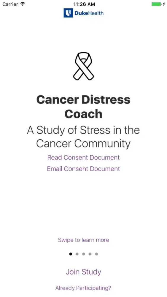 Cancer Distress Coach Ekran Görüntüleri