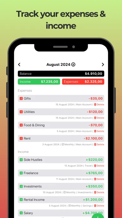 Expense Tracker & Spending سکرین شاٹس