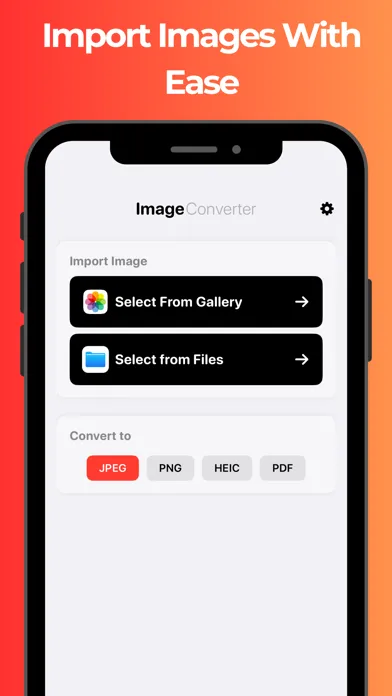 Ảnh chụp màn hình của Image Converter: JPEG PDF PNG