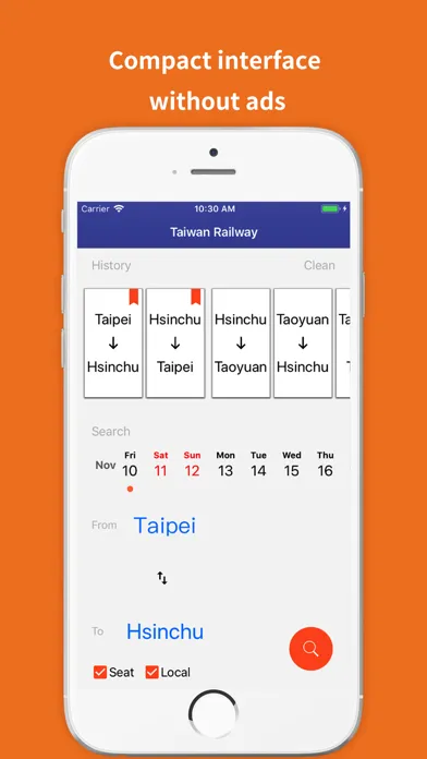 Taiwan Railway Timetables স্ক্রিনশট