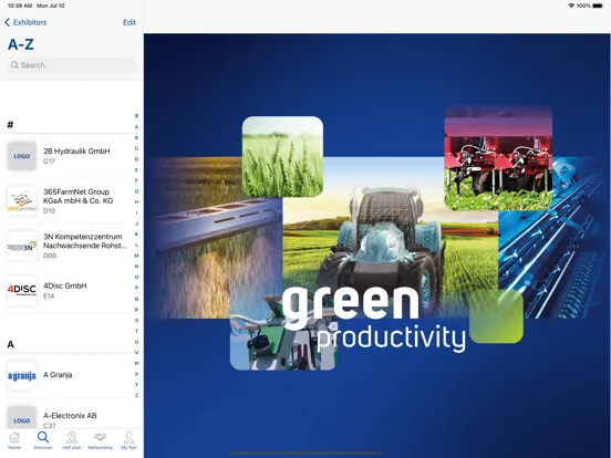 Zrzuty ekranu AGRITECHNICA iPad 