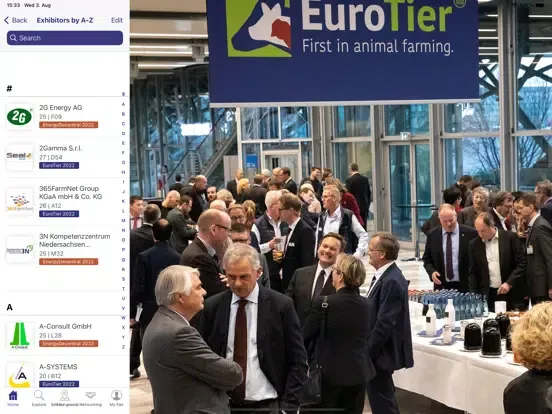 Ảnh chụp màn hình của EuroTier iPad 