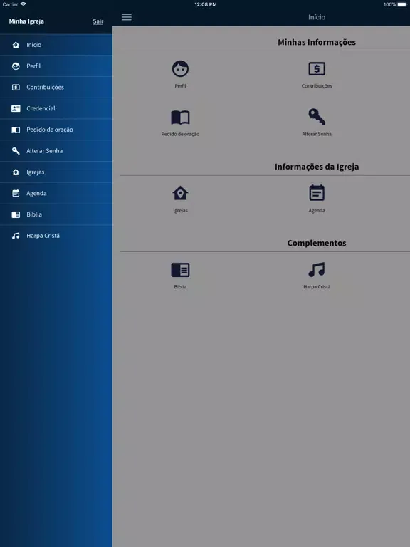 Capturas de tela do AD Ferreira - Membros iPad 
