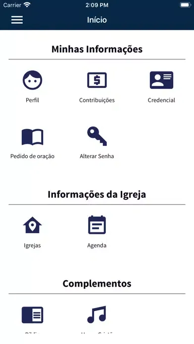 Capturas de tela do AD Ferreira - Membros