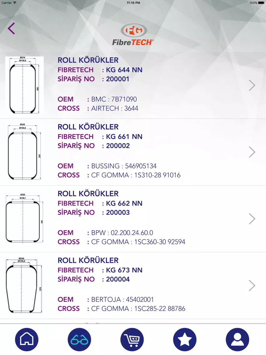 Fibretech iPad  Screenshots
