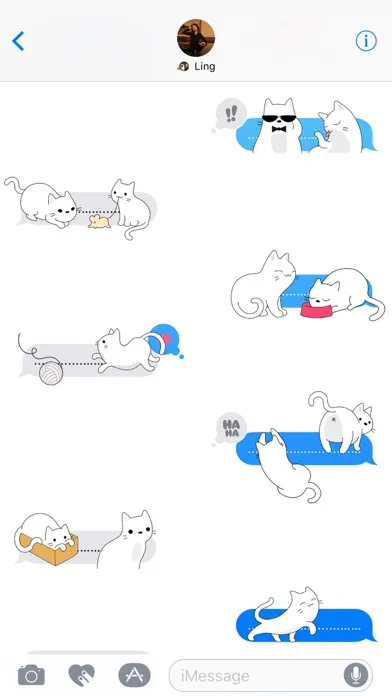 صور Yuki Neko - Kitty Cat Fun Pet Stickers