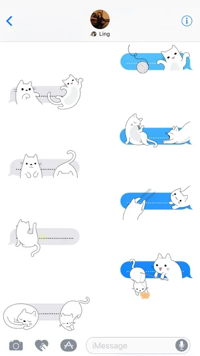 صور Yuki Neko - Kitty Cat Fun Pet Stickers