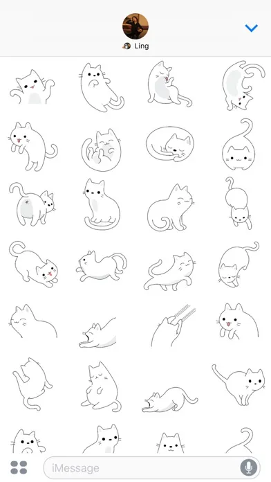صور Yuki Neko - Kitty Cat Fun Pet Stickers