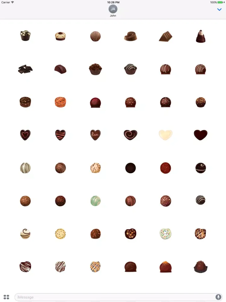 Sweet Valentine's - Delicious Chocolates for Lover iPad  Screenshots