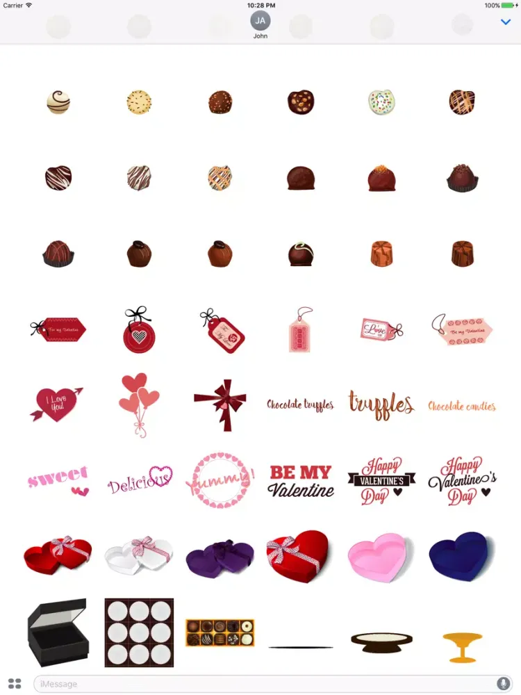 Sweet Valentine's - Delicious Chocolates for Lover iPad  Screenshots