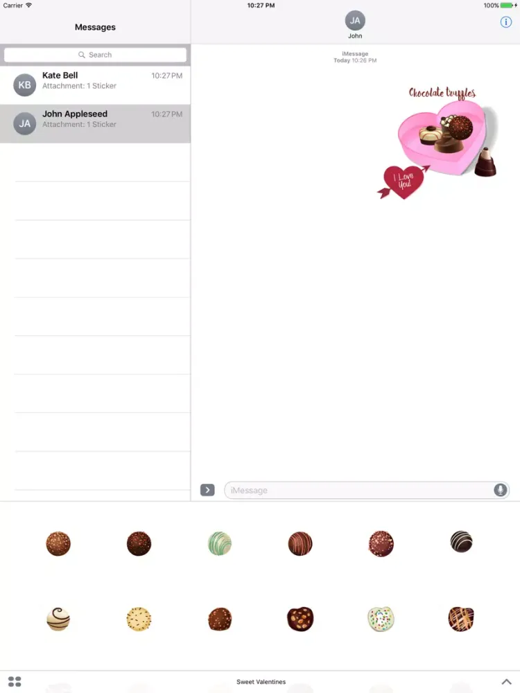 Sweet Valentine's - Delicious Chocolates for Lover iPad  Screenshots
