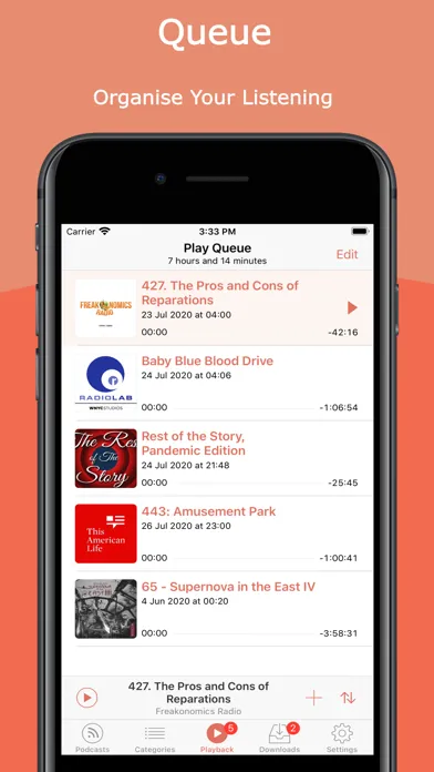 Screenshot di Podcast Player RSSRadio