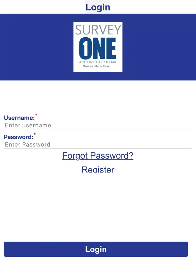 SURVEY ONE iPad  Screenshots
