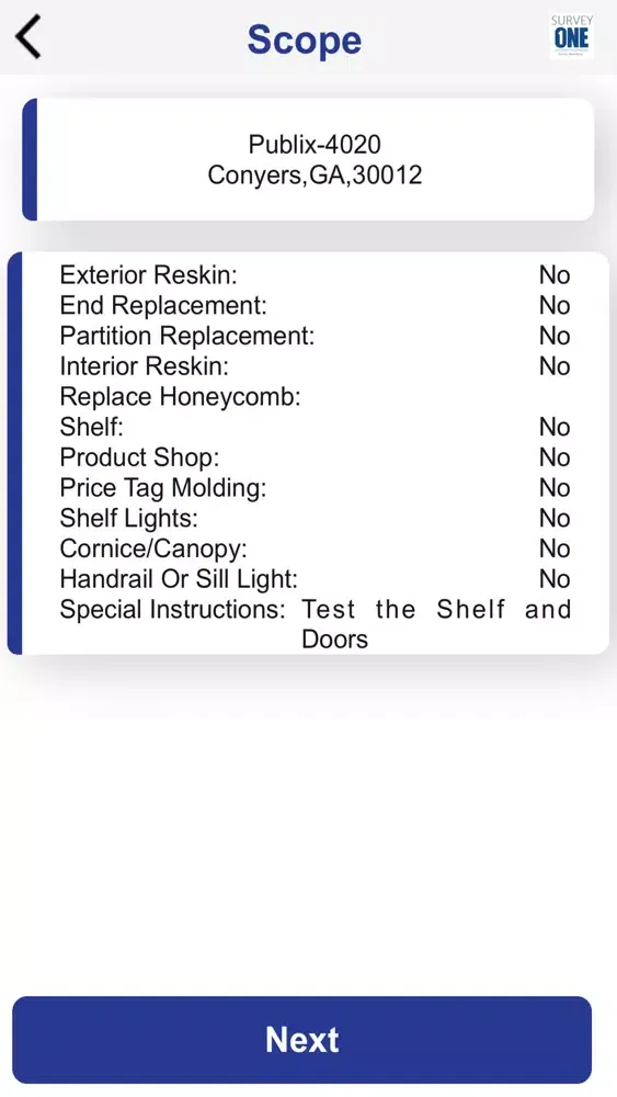 SURVEY ONE Screenshots